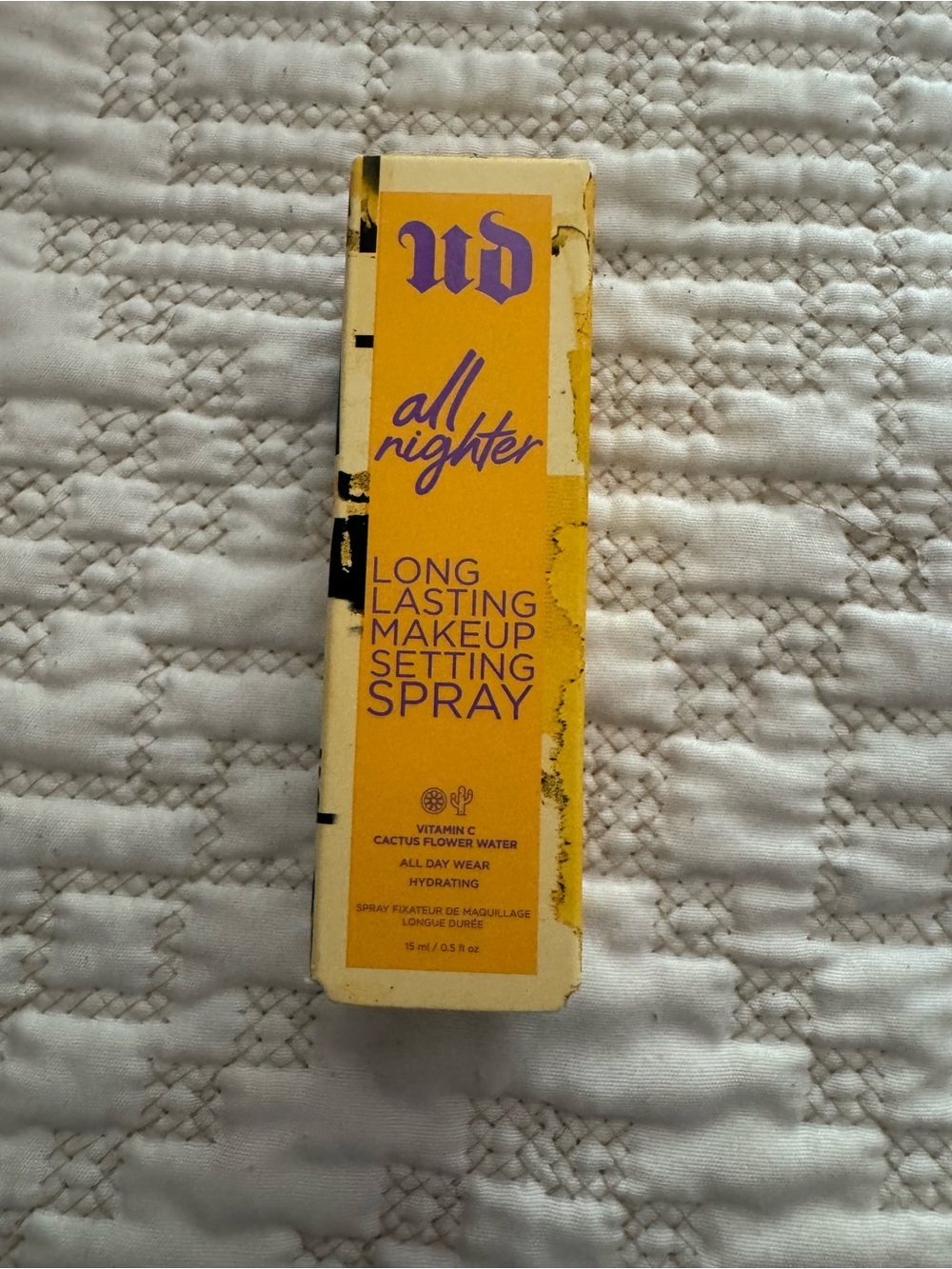 Urban Decay All Nighter Long Lasting Makeup Setting Spray Travel Size 0.5 oz